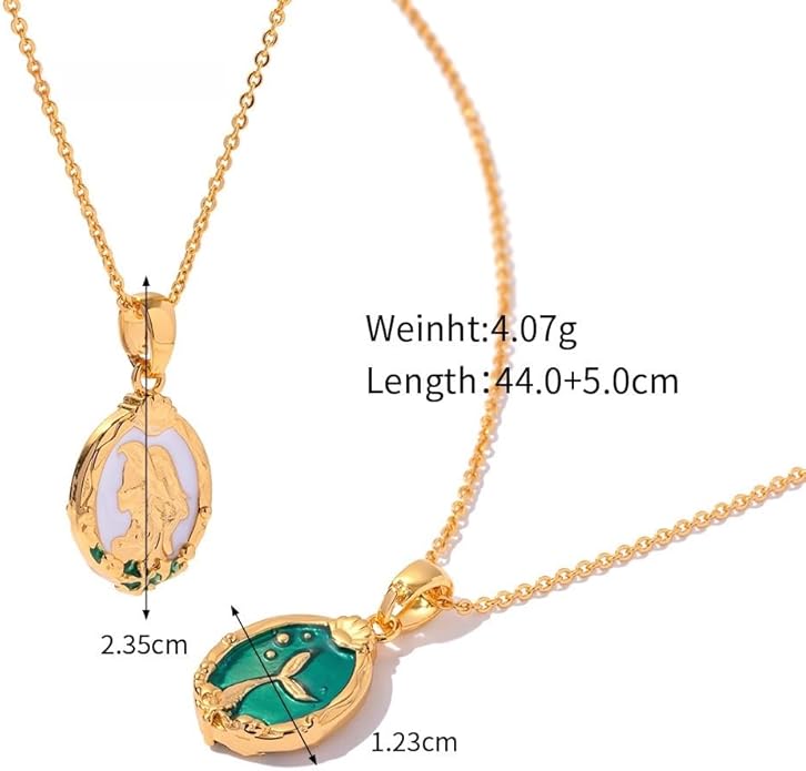 IBARA Women Gold Dianty Necklace Sun Crescent Moon Star Evil Eye Lock Lovely Heart Flower Butterfly Pearl Pendant Coin Necklaces 18K Gold CZ Diamond Filled Chain Boho Beach Simple Handmade Jewelry
