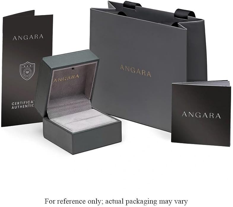 Angara Freshwater Pearl Solitaire Ring for Women | Round Freshwater Cultured Pearl Solitaire Ring in 14K Solid Gold/Silver | June Birthday, Anniversary, Gemstone Jewellery Gift