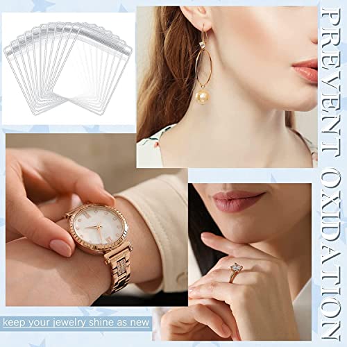 GSXRB Small PVC Jewelry Bags - Pouch Packaging for Rings & Earrings (100PCS, 2.36 * 3.15IN) - size: 2.36*3.15 IN