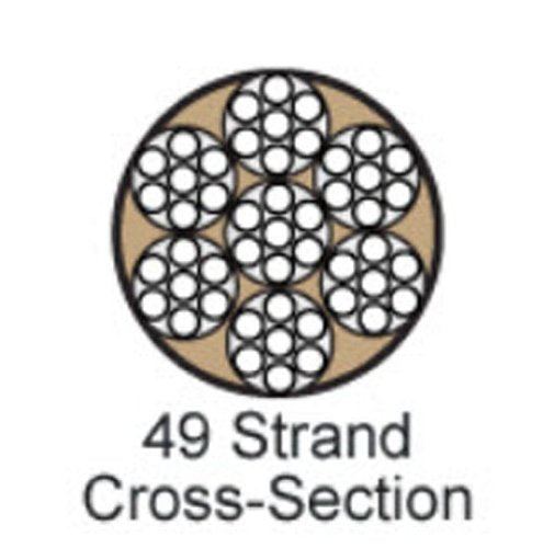 Accu-Flex Classic Beading Wire .019 inch Width 49 Strand 100 Feet