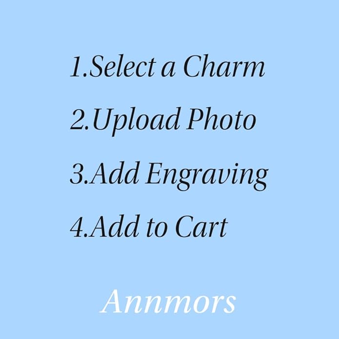 Annmors Personalized Photo Charm for Bracelet Necklaces,925 Sterling Silver Charm Love Heart Shaped Engraved Customize Picture Gift for Birthday Mother's Day Christmas,Bead Charms Jewelry for Women