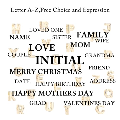 S925 A-Z Bead Charms,Initial Letter Alphabet, 14K Gold Plated, for Bracelet Necklace, Gift for Mothers Nurses Day Graduation Birthday Anniversary, for Girlfriend Family Friend, for Pandora - style: B