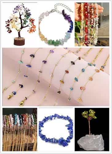 3-5mm Natural Green Aventurine Gemstone Chips Loose Beads Semi Precious for Jewelry Making DIY Handmade Craft Supplies 1 Strand per Bag Approxi 32" - color: Green Aventurine