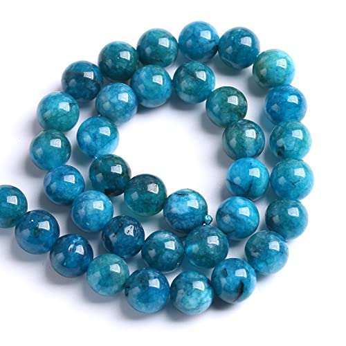 6MM 60PCS Blue Apatite Spacer Loose Beads for Jewelry Making DIY Bracelet Necklace - color: Apatite, size: 6mm