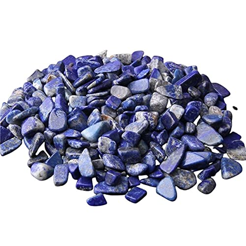 Natural 500 pcs Lapis Lazuli No Hole Undrilled Irregular Chip Gemstone Beads Rock Gravel Crystal Tumble Minerals Gravel Specimen Energy Decorative Stone Fish Tank Stone - color: Lapis Lazuli