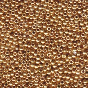 Metallic Miyuki Seed Bead Mix, Size 8/0, Galvanized Silver, Galvanized Gold and Black Opaque