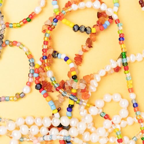 4mm Frosted Glass Seed Beads Bulk, 1000pcs Small Round Glass Bead Matte Loose Spacer Beads for Beading, Friendship Bracelet, Pendants, Key Chains, Necklaces, Hairpins, Light Purple