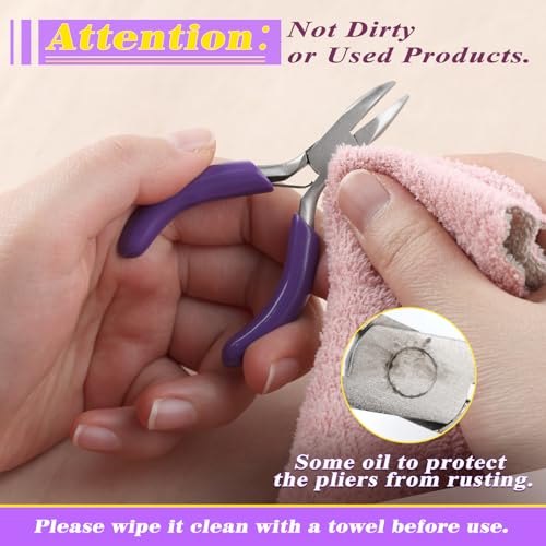 SPEEDWOX Mini Bent Nose Pliers - Jewelry Making Tools with Curved Small Pliers - style: Bent Nose Pliers