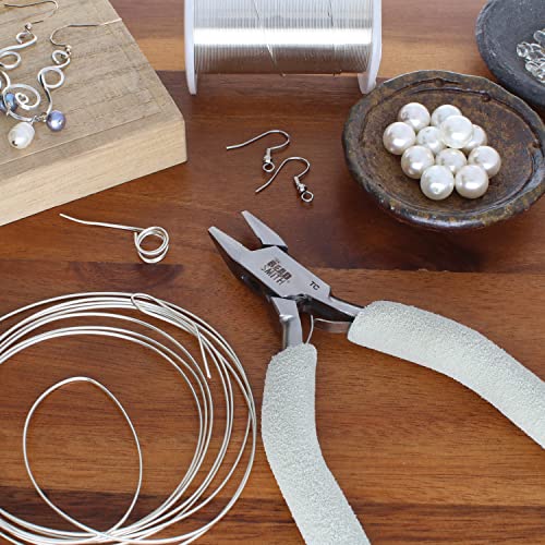 The Beadsmith Tungsten Carbide Flush Cutter, 6 inches (152mm), Polished Steel Head with Elongated Handle & Double-leaf Spring - style: Flush Cutter
