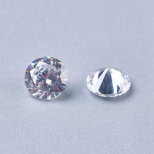 Fashewelry 500Pcs Cyrstal Clear Cubic Zirconia Faceted Rhinestone Cabochons 5mm Mini Pointed Back Diamante Gems Loose Stone for Nail Art Craft Jewelry Making - color: Clear, size: 5mm-Zirconia