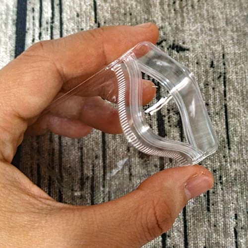 Jewelry Pouch Clear Self Seal Plastic Zipper Bags for Earrings Rings Packing Storage Transparent PVC Lock Pouches, Pack of 80 - color: 80 pcs small bags,6*8 cm