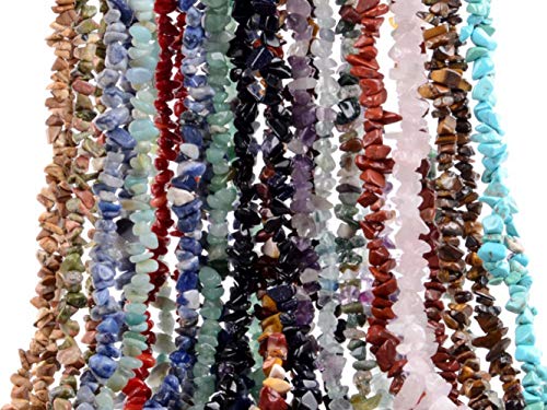 Natural Chip Stone Beads Black Stripe Rhodochrosite 5-8mm About 400 Pieces Irregular Gemstones Crystal Loose Bead Hole Drilled DIY for Bracelet Jewelry Making (5-8mm, Black Stripe Rhodochrosite) - color: Black Stripe Rhodochrosite