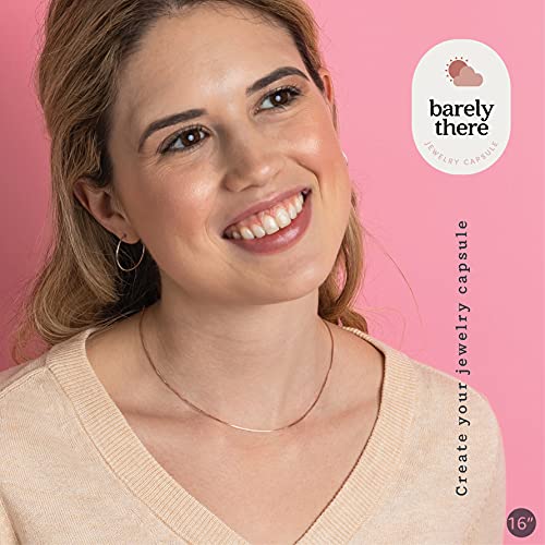 KEZEF 925 Sterling Silver Box Chain Necklace for Women & Men, 0.7mm Thin Chain Necklace, Available in Sterling Silver, Gold Plated & Rose Gold Plated Finishes, Made in Italy - color: Sterling Silver, size: 22 Inch