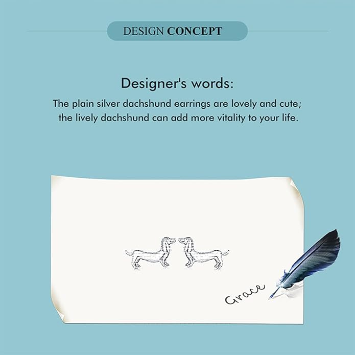 S925 Sterling Silver Stud Earrings for Women, Animal Cat & Dog Studs and Minimal Teardrop Ear Climber, Hypoallergenic Earrings for Sensitive Ears, Gift Box Included
