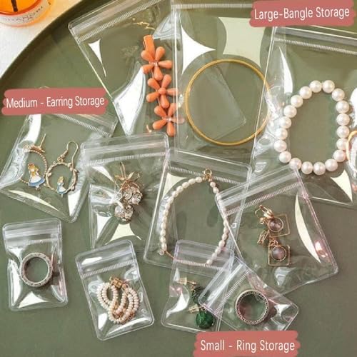 GSXRB Customized PVC Anti Tarnish Jewelry Bags,Jewelry Bags Clear Plastic. Jewelry Pouch for Jewelry Rings and Earrings,Order Contact Customer Service(customized) - size: customized