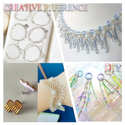2000Pcs Tube Seed Beads 2x7mm Mini Long Glass Bugle Bead Small Craft Loose Spacer Beads for DIY Phone Charms Waist Bead Bracelets Earrings Necklaces (Golden) - color: Golden