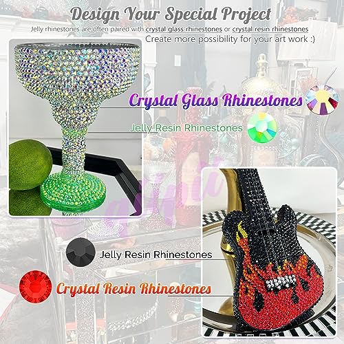 qiipii Pure White Resin Flatback Rhinestones for Crafting 2mm 3mm 4mm 5mm 6mm Solid White Flatback Jelly Stones Gems Diamonds for Face Eyes Makeup Tumblers Mugs Bottles DIY Crafts Clothes Shoes Phones - color: Pure White