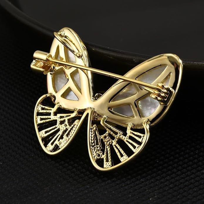 Animal Brooch Insect Bird Brooches Pearl Rhinestone Crystal Brooch 18k Gold-Plated Lapel Pins Jewelry Gifts Birthday Gifts for Women Men