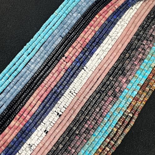 170 Pcs 2x4mm Black Onyx Agate Onix Bead Flat Heishi Disc Spacer Beads for Bracelets Jewelry Making Crafts - color: Black Onyx, size: 2x4mm