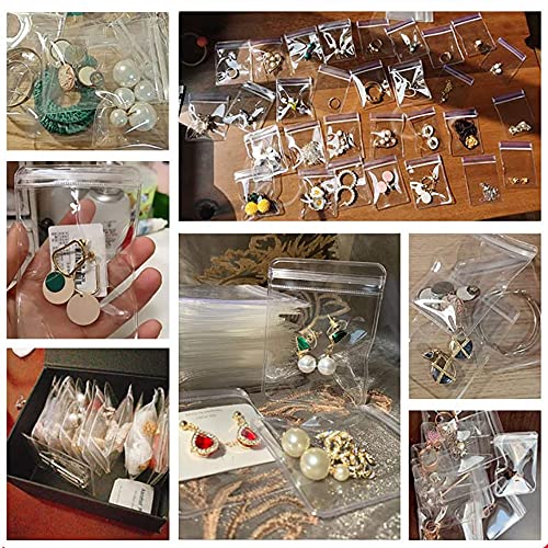 GSXRB PVC Anti Tarnish Jewelry Bags,Jewelry Bags Clear Plastic. Jewelry Pouch for Jewelry Rings and Earrings (100 pcs,3.14x4.72 inches) - size: 3.14*4.72 IN