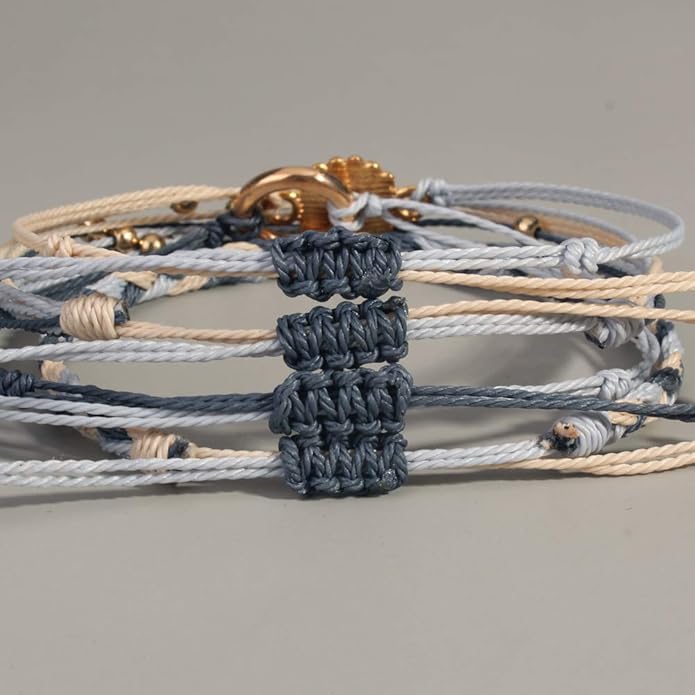 FANCY SHINY Sunflower String Bracelet Boho Braided Rope Wrap Bracelets Cute Summer Beach Surfer Jewelry for Women