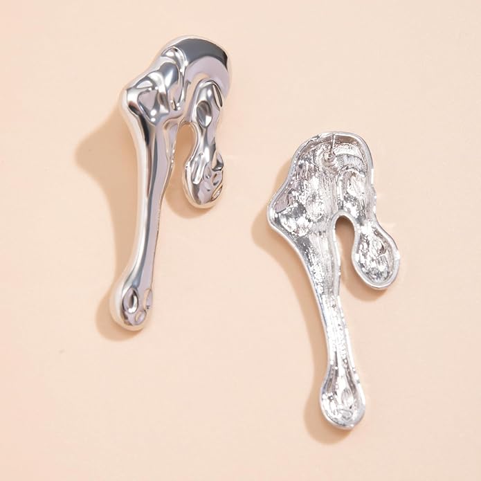 Irregular WaterDrop Earrings, Melted Liquid Irregular Stainless Steel Earrings, Embrace Minimalist Earrings, Statement Earrings for Women