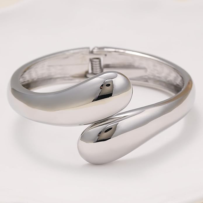 14K Gold Plated Chunky Cuff Bracelet for Women Non Tarnish Stainles Bracelet for women fashion jewelry