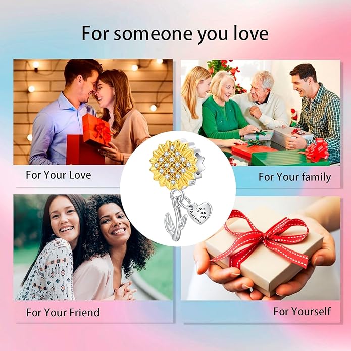 Bible Family Mom Wife Love Heart Dangle Charm 925 Sterling Silver Charms fits Bracelets and Necklace Pendant Bead Charms Jewelry Present for Women Family Friends