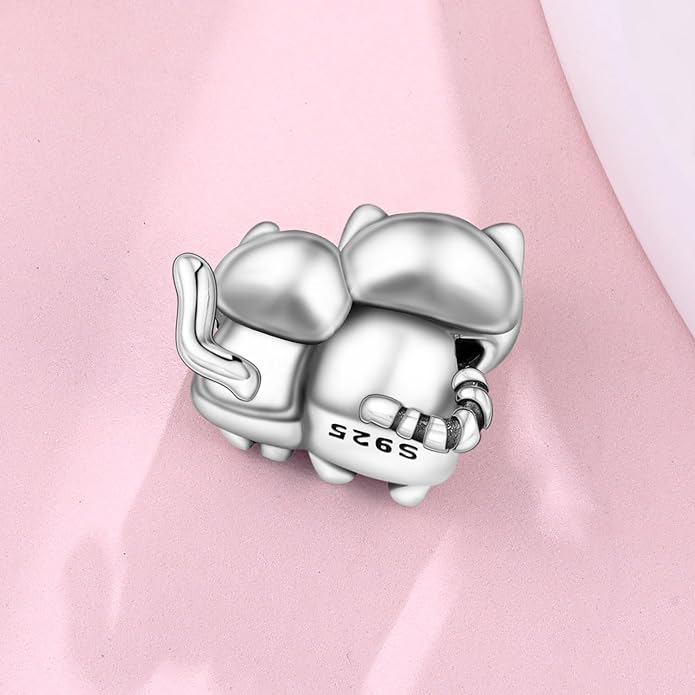 Cute Panda Animal 925 Sterling Silver Charms for Bracelets and Necklace Dangle Pendants Butterfly Elephant Dog Bead Jewelry Present for Women Family Friends