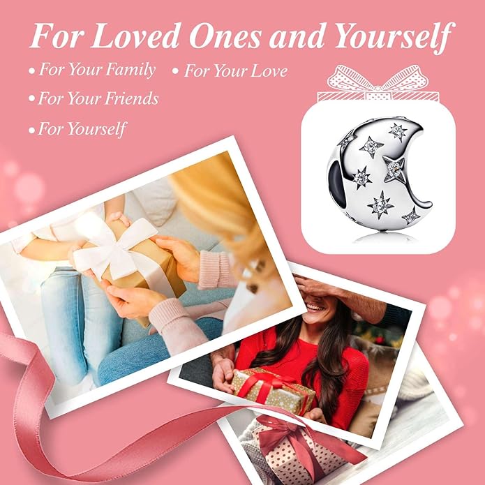 Cute Fashion Heart Charms,S925 Sterling Silver Charm,Bead for Bracelets and Necklaces,For Women Jewelry Present