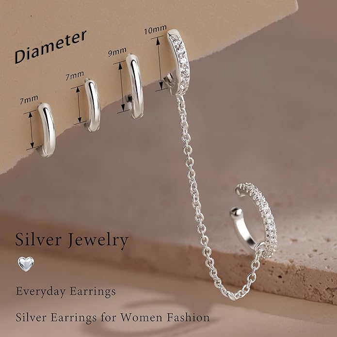 Small Gold Huggie Hoop Earrings Set for Women Men Hypoallergenic 14K Plated Stack Cartilage Earrings, Multiple Piercing Lightweight Mini Thin Cute Dainty Trendy Jewelry Set Christmas Gifts for Women
