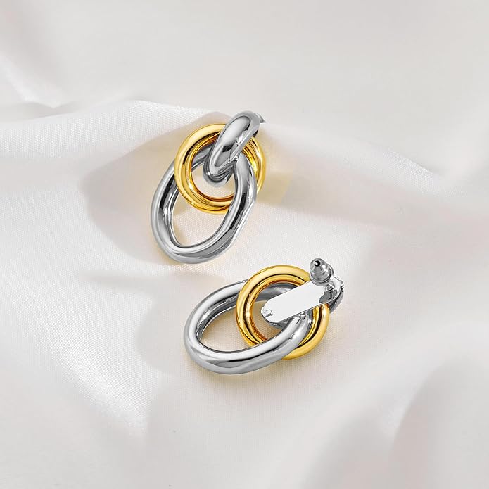 Gold Geometric Drop Dangle Earrings for Women Long Link Dangle Earrings Jewelry Gift