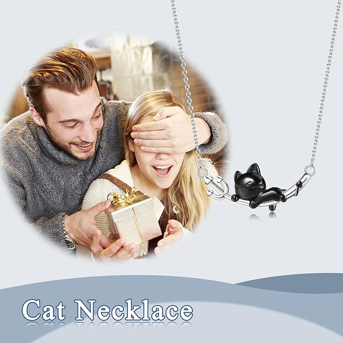 Animal Necklace Cat/Fox/Otter/Sloth/Cow/Highland Cow/Koala Necklace Cute Animal Jewelry Gifts for Women