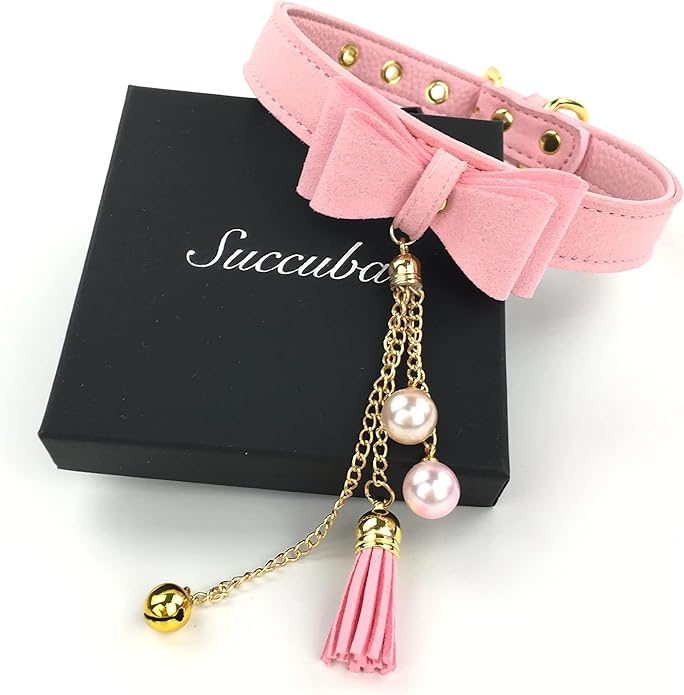 Bell Choker Collar Necklace Lolita Bow Collar Cat Kitty Velvet Necklace