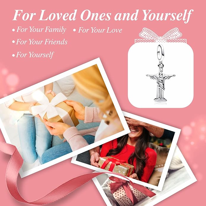 Cute Fashion Heart Charms,S925 Sterling Silver Charm,Bead for Bracelets and Necklaces,For Women Jewelry Present