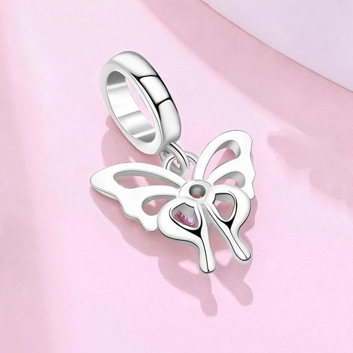 Cute Panda Animal 925 Sterling Silver Charms for Bracelets and Necklace Dangle Pendants Butterfly Elephant Dog Bead Jewelry Present for Women Family Friends
