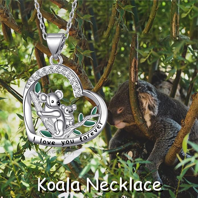 Animal Necklace Cat/Fox/Otter/Sloth/Cow/Highland Cow/Koala Necklace Cute Animal Jewelry Gifts for Women