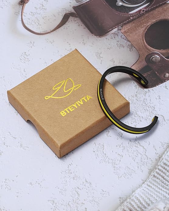 Handmade Minimalist Cuff Bracelet with Lucky Nautical Rope Inlaid Stainless Steel Cuff Unique and Stylish Bangle For Men And Women