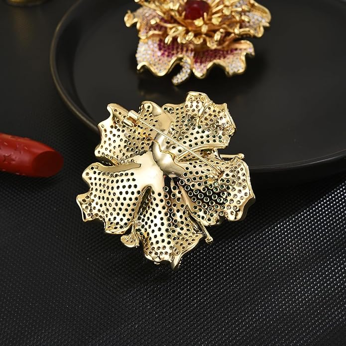 Brooch Pins For Women Fashion, Flower Brooches Jewelry For Women Floral Series Brooches And Pins Designer Lady's Costume