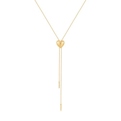 Gold Silver Necklace for Women Y Chain Adjustable Gold Long Necklaces Fashion Dainty Jewelry - color: gold D