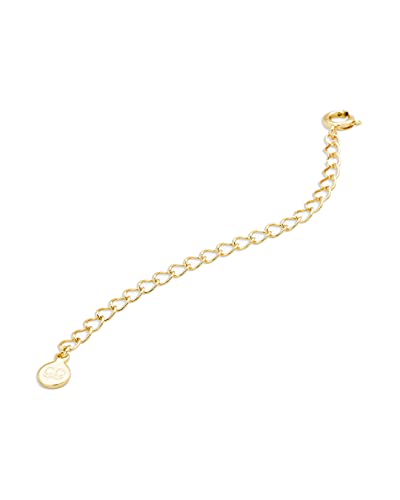 gorjana - 3 in. Extender Chain - Gold, Rose or Silver - Lightweight Design - Spring Ring Closure - color: Gold plated