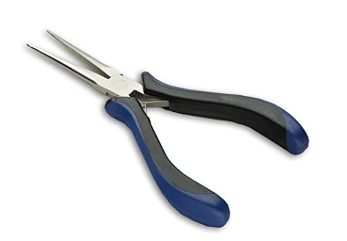 HURON Precision Pliers, Springloaded, Long Needle Nose, 5.75 In (1/3/10/25/100 pc) (1pc) - style: Needle Nose