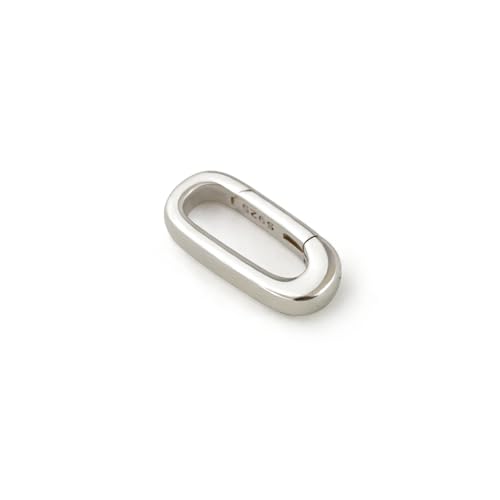 1PC 925 Sterling Silver Lobster Clasp,Tiny Oval Necklace Shortener Spring Ring for Jewelry Finding Necklace Bracelet (Silver(S))