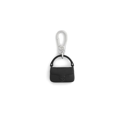 COACH Women's Collectible Signature Jewelry Charm - color: Tabby Black/Rhodium