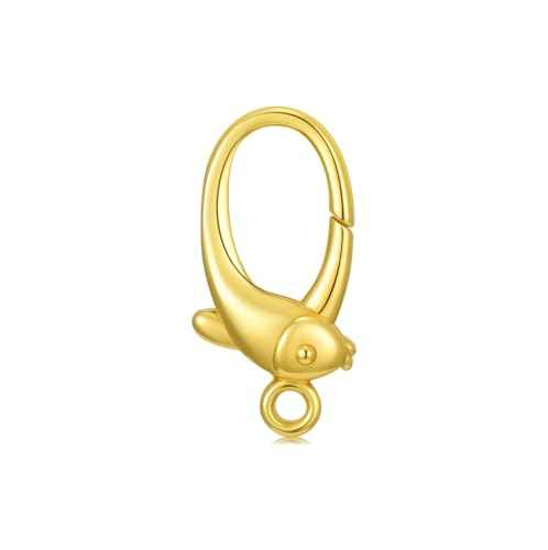 14K Yellow Gold Jewelry Clasp Necklace Extender Clasp Bracelet Extension Connector for DIY Necklace Bracelet Anklet Jewelry Making, 14K Gold Clasp for DIY Jewelry Making (Style 16) - style: Style 16