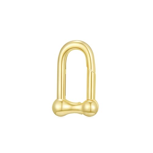 14K Gold Jewelry Clasp Necklace Extender Clasp Bracelet Extension Connector for DIY Necklace Bracelet Anklet Jewelry Making (Style 11) - size: Style 11-Yellow