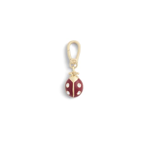 COACH Women's Collectible Signature Jewelry Charm - color: Ladybug Red/Gold