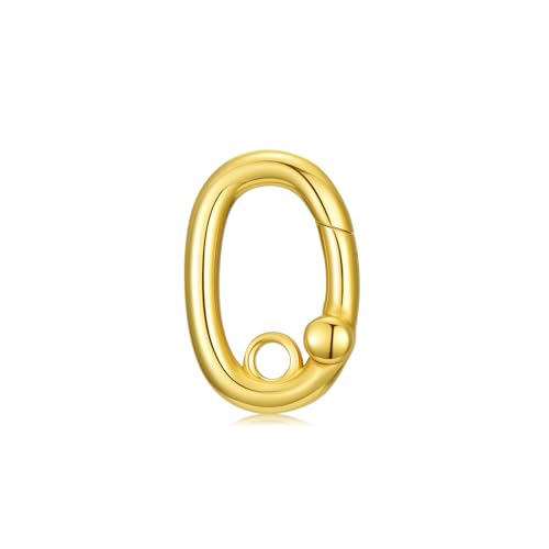 10K Gold Jewelry Clasp Necklace Extender Clasp Bracelet Extension Connector for DIY Necklace Bracelet Anklet Jewelry Making (Style 8) - style: Style 8