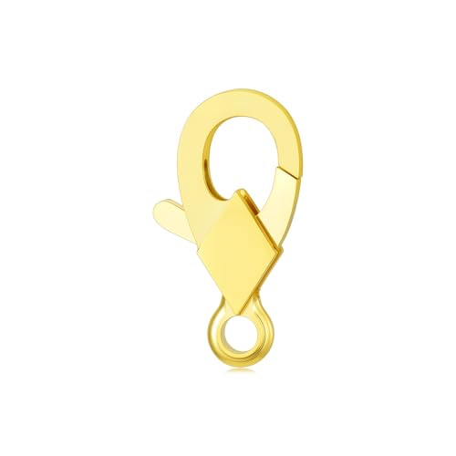 14K Yellow Gold Jewelry Clasp Necklace Extender Clasp Bracelet Extension Connector for DIY Necklace Bracelet Anklet Jewelry Making, 14K Gold Clasp for DIY Jewelry Making (Style 8) - style: Style 8