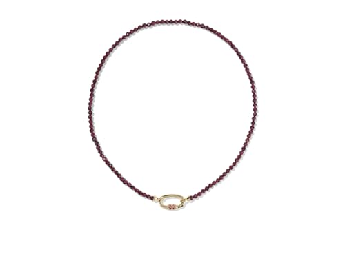 Kendra Scott, Women's, Emery Beaded Strand Necklace - color: Gold Red Garnet